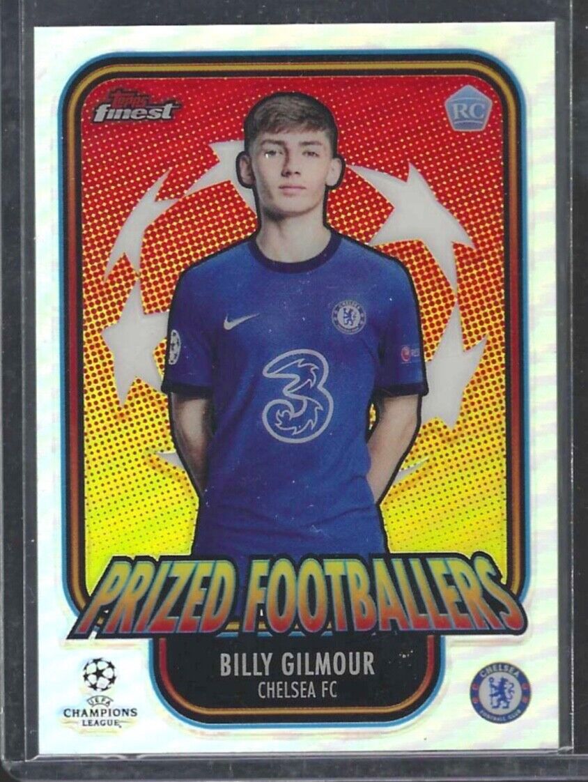 BILLY GILMOUR 2020-21 TOPPS FINEST SILVER PRIZED FOOTBALLERS REFRACTOR RC #PF-BG
