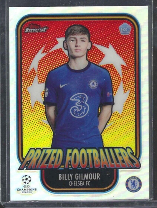 BILLY GILMOUR 2020-21 TOPPS FINEST SILVER PRIZED FOOTBALLERS REFRACTOR RC #PF-BG