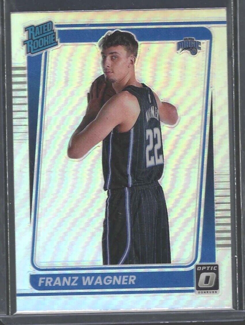 FRANZ WAGNER 2021-22 PANINI DONRUSS OPTIC SILVER HOLO PRIZM RATED ROOKIE RC #185