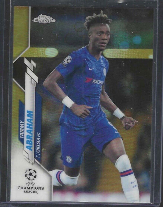 TAMMY ABRAHAM 2019-20 TOPPS CHROME UEFA GOLD BUBBLES REFRACTOR RC SP #23