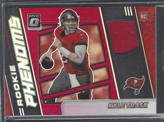 KYLE TRASK 2021 PANINI DONRUSS OPTIC RED PRIZM ROOKIE PHENOMS PATCH RC #RPH-9