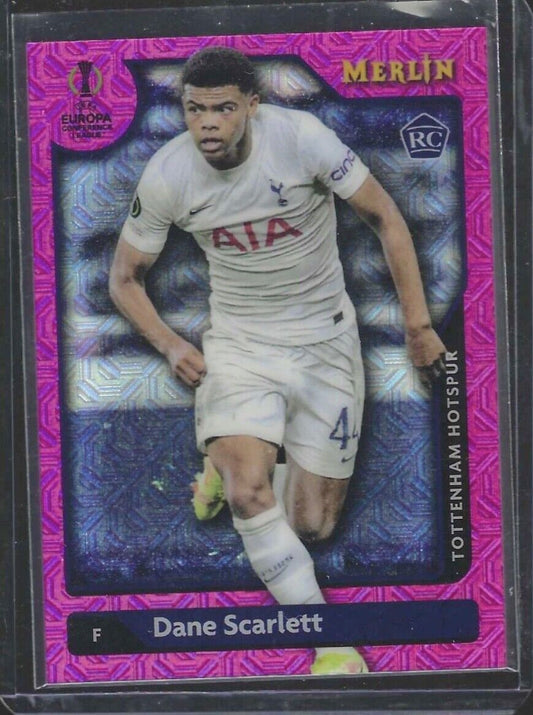 DANE SCARLETT 2021-22 TOPPS MERLIN PINK MOJO REFRACTOR ROOKIE RC #D 005/275