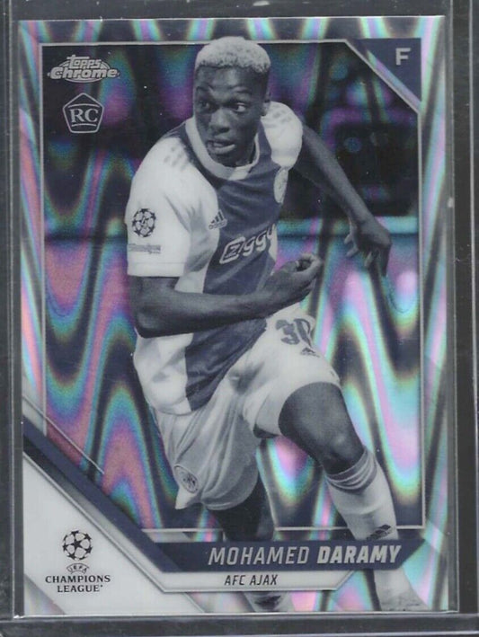 MOHAMED DARAMY 2021-22 TOPPS CHROME BLACK WHITE RAYWAVE REFRACTOR ROOKIE RC #68