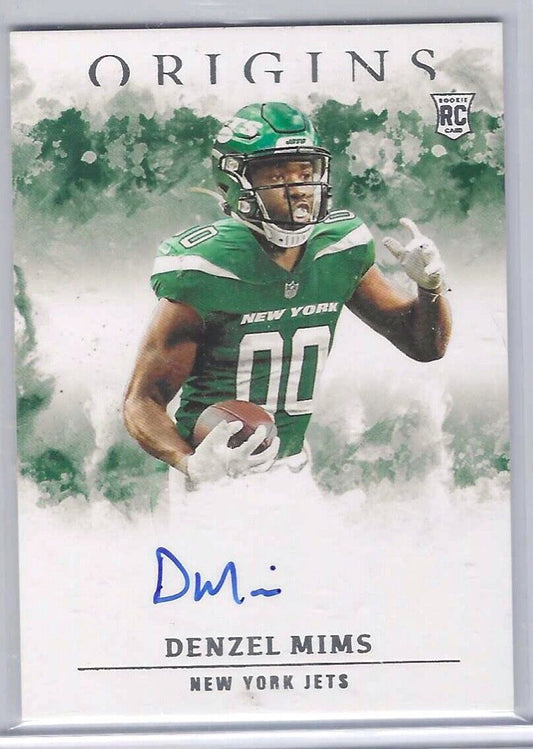 DENZEL MIMS 2020 PANINI ORIGINS ON CARD ROOKIE AUTO RC #RA-DM