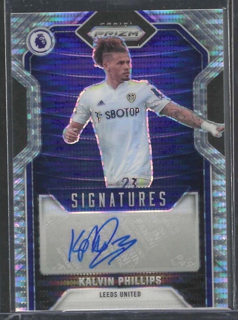 KALVIN PHILLIPS 2021-22 PANINI PRIZM EPL BREAKAWAY PULSAR PRIZM AUTO #S-KAP