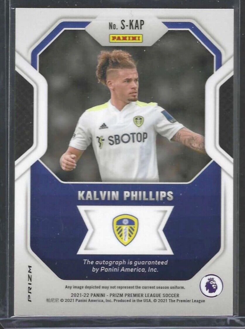 KALVIN PHILLIPS 2021-22 PANINI PRIZM EPL BREAKAWAY PULSAR PRIZM AUTO #S-KAP
