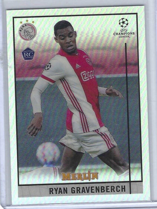 RYAN GRAVENBERCH 2020-21 TOPPS MERLIN SILVER REFRACTOR ROOKIE RC #57