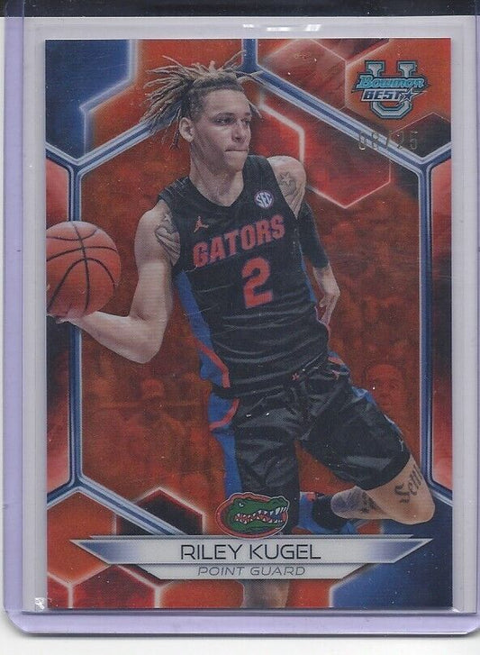 RILEY KUGEL 2023 BOWMANS BEST ORANGE FLORIDA REFRACTOR #D 8/25