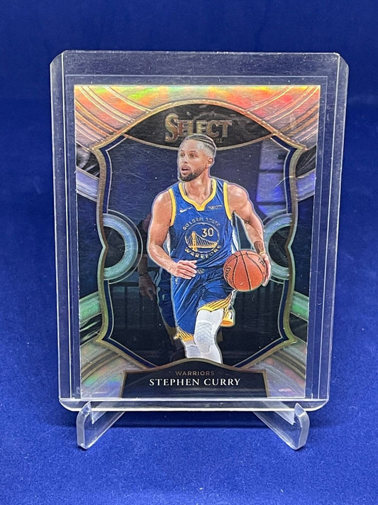 STEPHEN CURRY 2020-21 PANINI SELECT CONCOURSE SILVER PRIZM #57