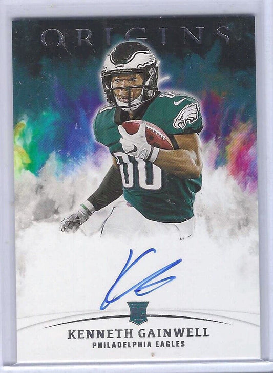 KENNETH GAINWELL 2021 PANINI ORIGINS ON CARD ROOKIE AUTO RC #RA-KG