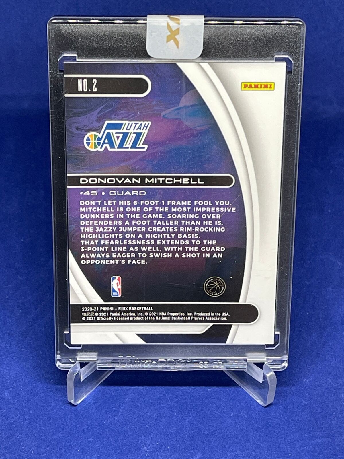 DONOVAN MITCHELL 2020-21 PANINI FLUX ENCASED UNCIRCULATED #2