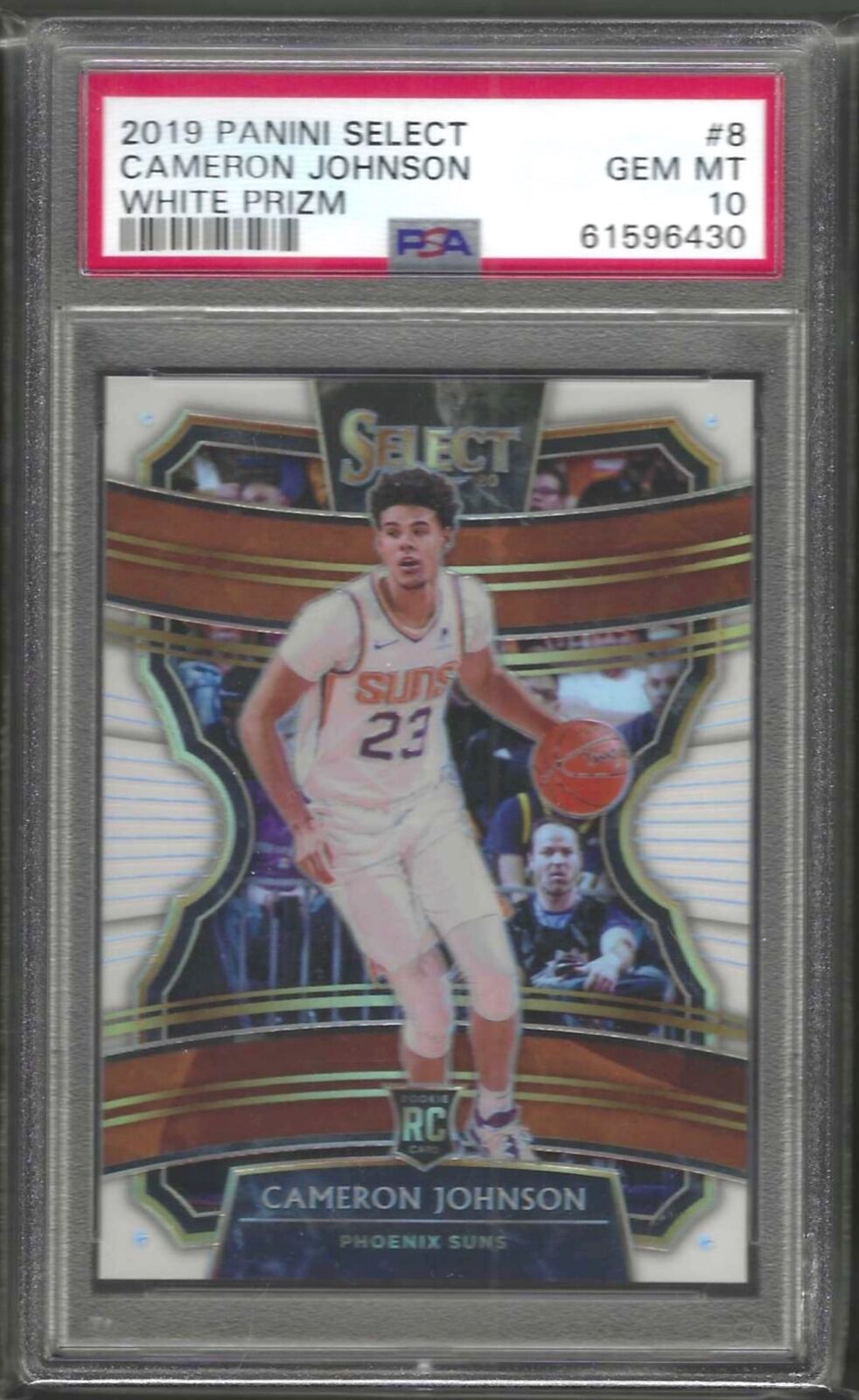 CAMERON JOHNSON 2019-20 PANINI SELECT CONCOURSE WHITE PRIZM RC /149 PSA 10 GEM