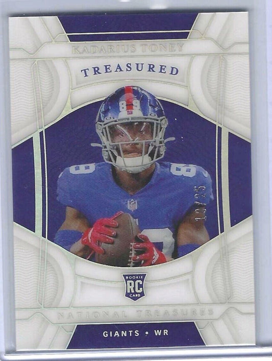 KADARIUS TONEY 2021 PANINI NATIONAL TREASURES TREASURED ROOKIES RC #D 18/25