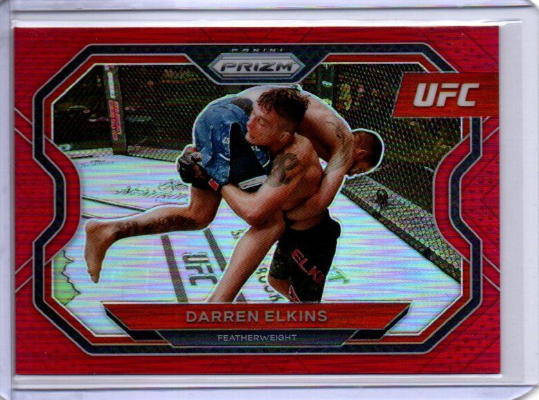 DARREN ELKINS 2021 PANINI PRIZM UFC RED PRIZM #D 231/275