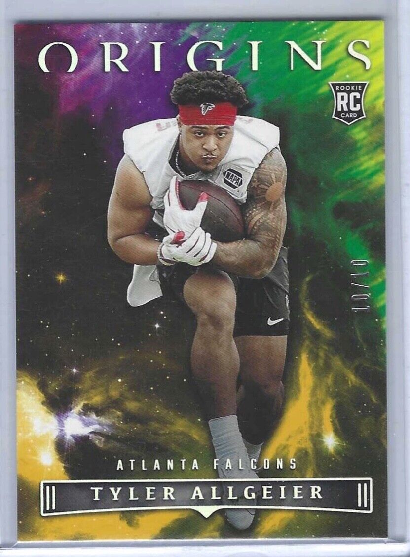 TYLER ALLGEIER 2022 PANINI ORIGINS GOLD ROOKIE RC #D 10/10