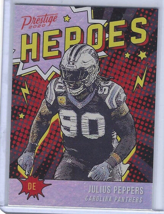 JULIUS PEPPERS 2020 PANINI PRESTIGE HEROES INSERT #HE-JP