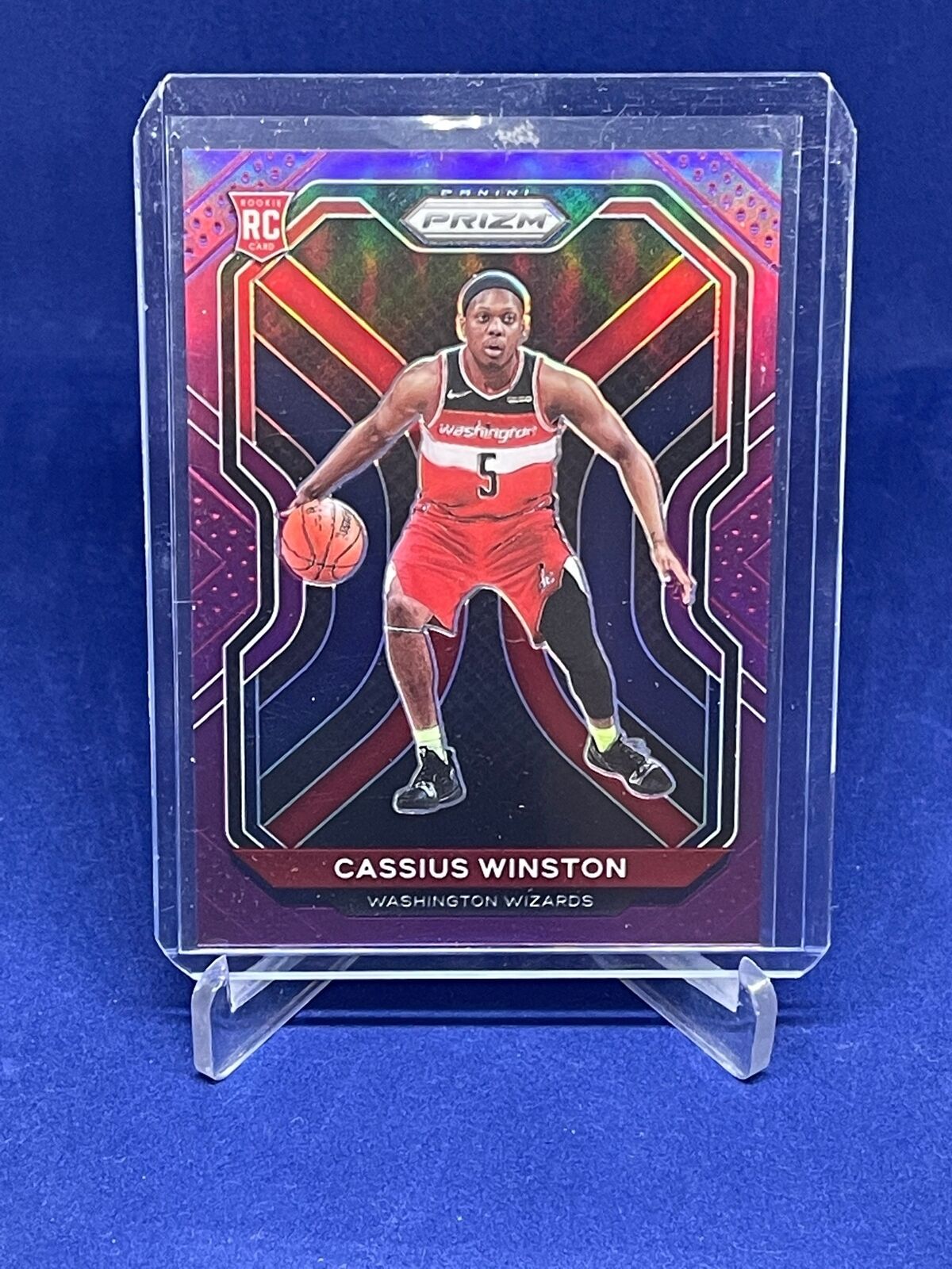 CASSIUS WINSTON 2020-21 PANINI PRIZM PURPLE PRIZMS ROOKIE RC #D 86/99
