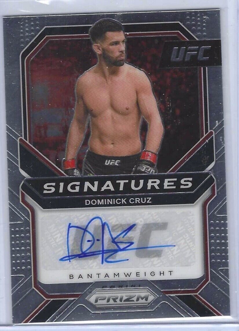 DOMINICK CRUZ 2021 PANINI PRIZM UFC BANTAMWEIGHT SIGNATURES AUTO #SG-DCZ