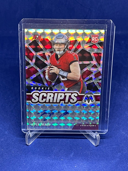 KYLE TRASK 2021 PANINI MOSAIC ROOKIE SCRIPTS AUTO PRIZM RC