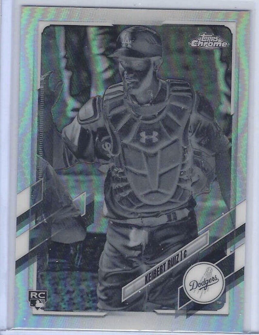 KEIBERT RUIZ 2021 TOPPS CHROME BLACK & WHITE NEGATIVE REFRACTOR RC #5