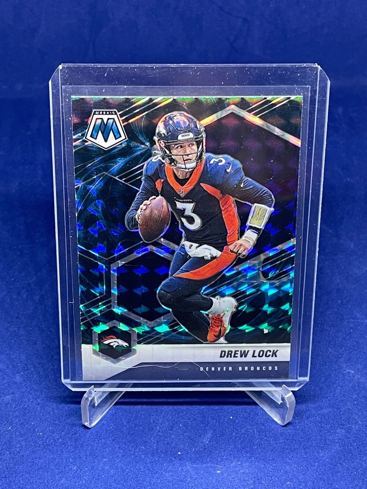DREW LOCK 2021 PANINI MOSAIC GENESIS PRIZM SP #66