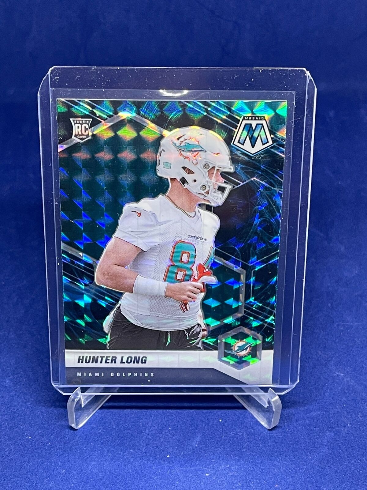 HUNTER LONG 2021 PANINI MOSAIC GENESIS PRIZM ROOKIE RC SP #384