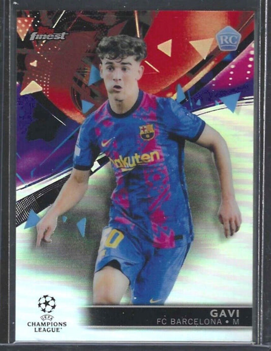GAVI 2021-22 TOPPS FINEST SILVER REFRACTOR ROOKIE RC #51