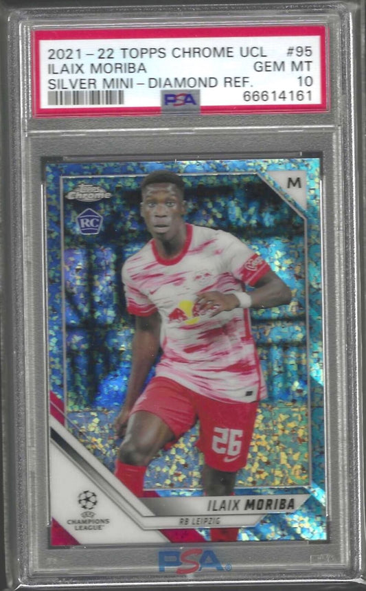 ILAIX MORIBA 2021 TOPPS CHROME SILVER DIAMOND REFRACTOR /275 RC PSA 10 POP 1/1