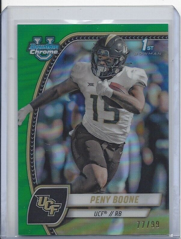 PENY BOONE 20224 BOWMAN CHROME UNIV 1ST UCF GREEN REFRACTOR /99