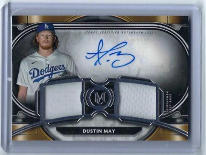 DUSTIN MAY 2021 TOPPS MUSEUM COLLECTION DUAL JERSEY AUTO #D 183/271