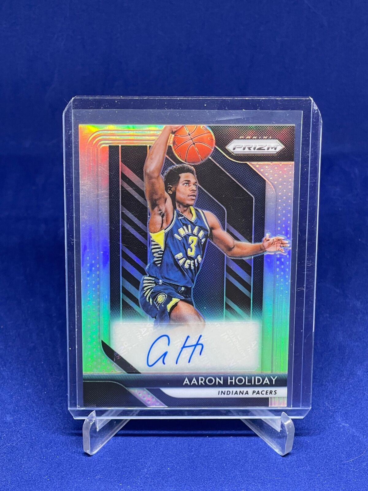 AARON HOLIDAY 2018-19 PANINI PRIZM SILVER PRIZM AUTO ROOKIE RC