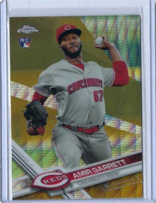 AMIR GARRETT 2017 TOPPS CHROME GOLD REFRACTOR RC #D 18/50