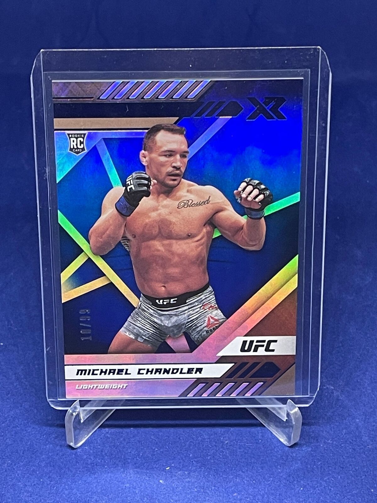 MICHAEL CHANDLER 2021 PANINI CHRONICLES XR BLUE ROOKIE RC #D 10/99