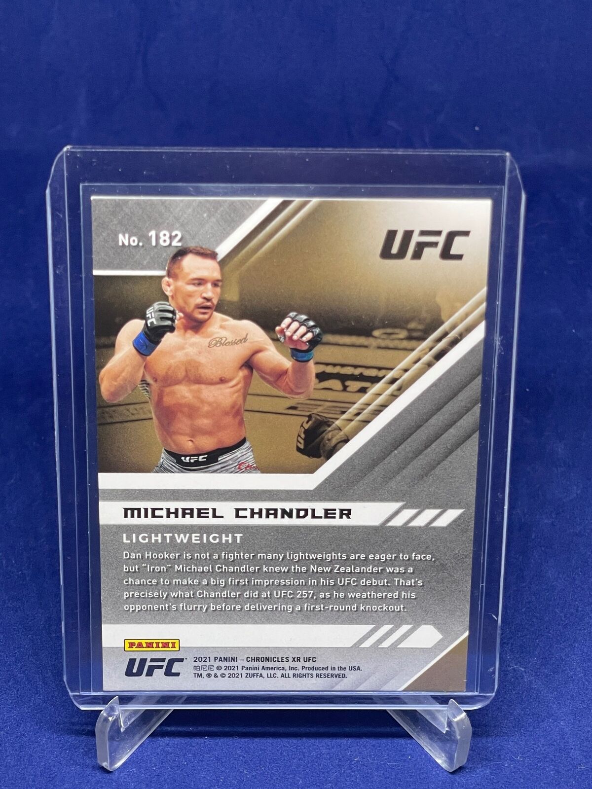 MICHAEL CHANDLER 2021 PANINI CHRONICLES XR BLUE ROOKIE RC #D 10/99