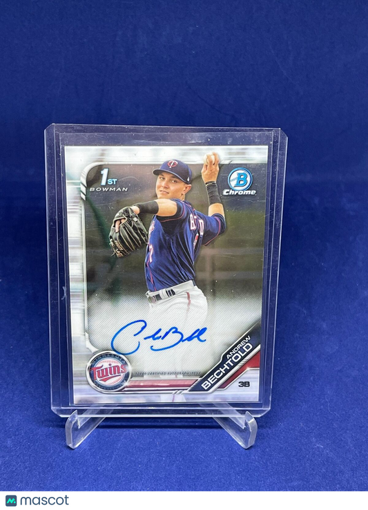 ANDREW BECHTOLD 2019 BOWMAN CHROME 1ST BOWMAN ON CARD AUTO PROSPECT
