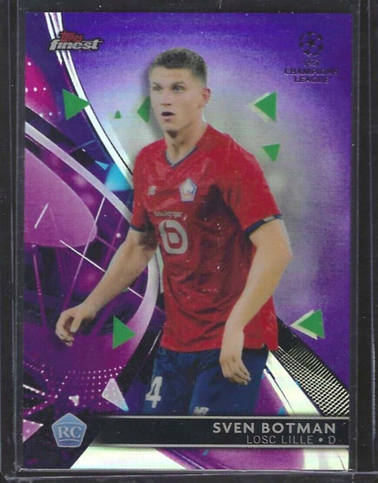 SVEN BOTMAN 2021-22 TOPPS FINEST PURPLE REFRACTOR ROOKIE RC #D 066/299