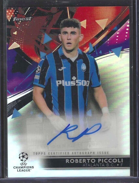 ROBERTO PICCOLI 2021-22 TOPPS FINEST SILVER REFRACTOR AUTO #BA-PI