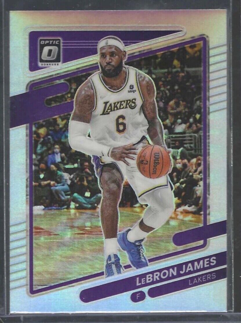 LEBRON JAMES 2021-22 PANINI DONRUSS OPTIC SILVER HOLO PRIZM #41