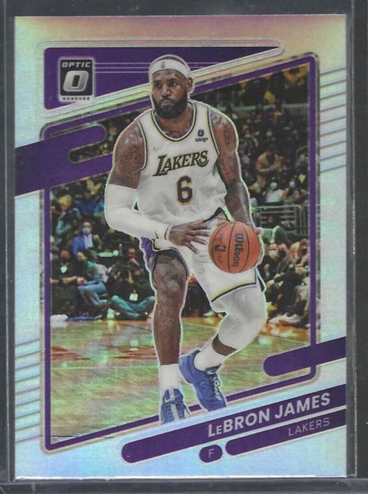 LEBRON JAMES 2021-22 PANINI DONRUSS OPTIC SILVER HOLO PRIZM #41