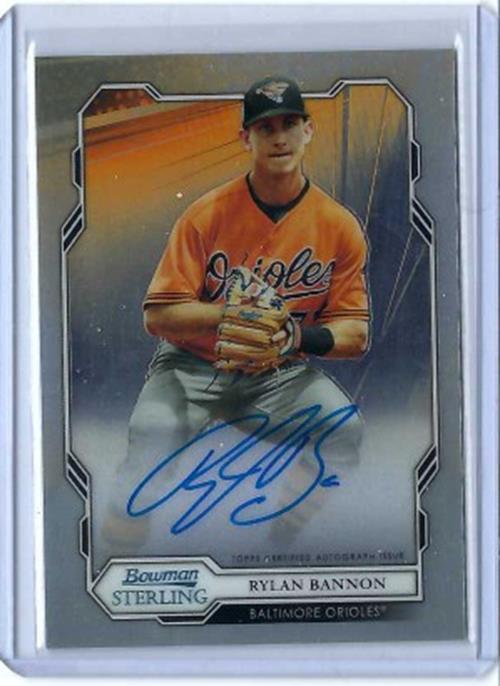 RYLAN BANNON 2019 BOWMAN STERLING ON CARD AUTO PROSPECT