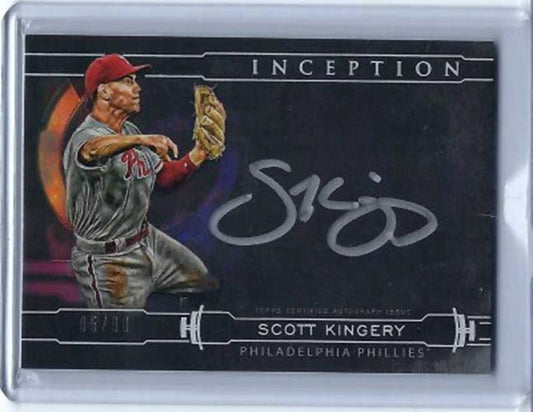 SCOTT KINGERY 2019 TOPPS INCEPTION SILVER SIGNATURES BLACK AUTO #D 5/90
