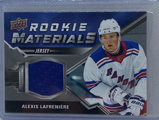 ALEXIS LAFRENIERE 2020-21 UPPER DECK SERIES 2 ROOKIE MATERIALS JERSEY RC #RM-AL