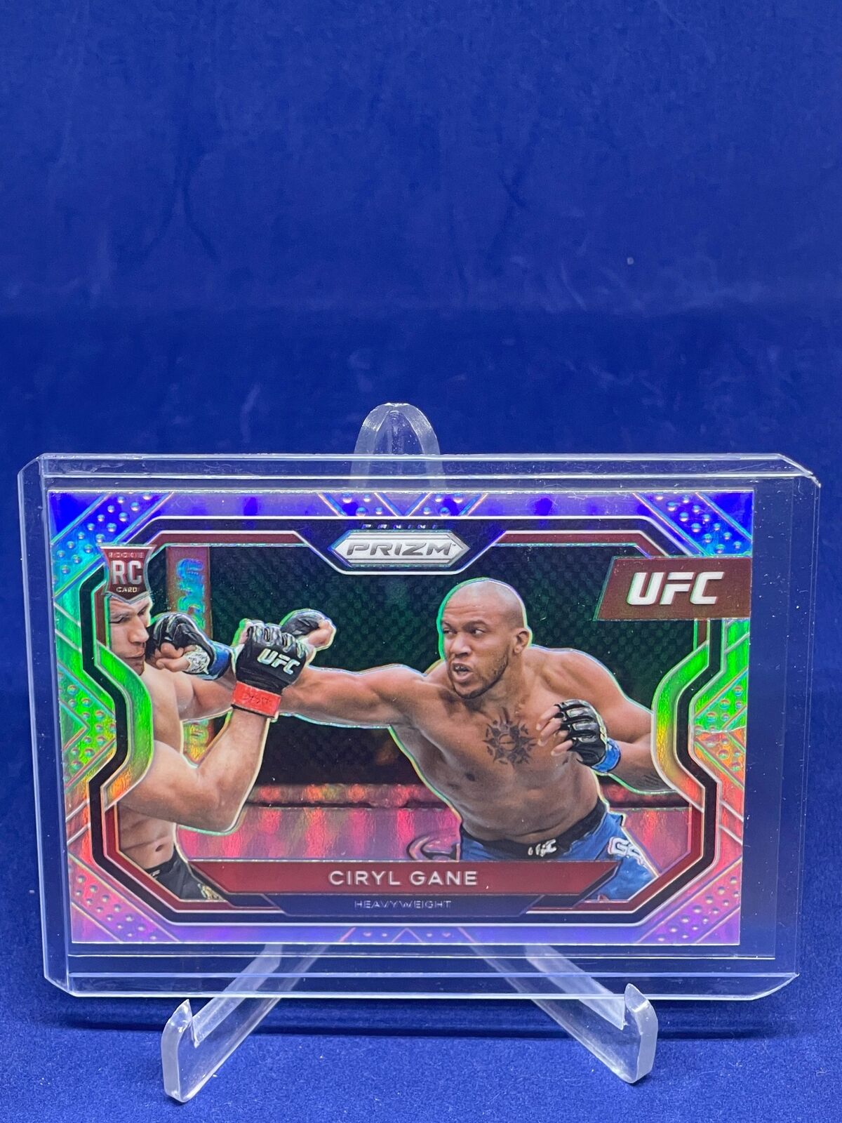 CIRYL GANE 2021 PANINI PRIZM UFC SILVER PRIZM ROOKIE RC #184
