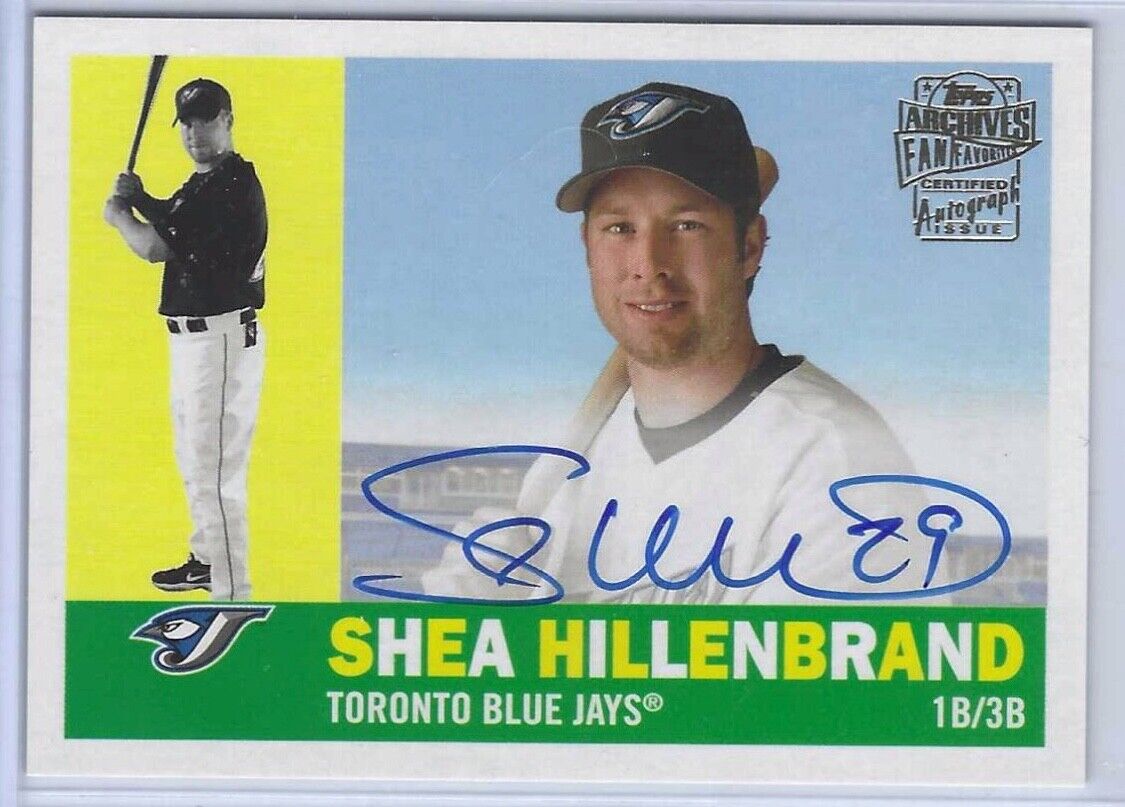 SHEA HILLENBRAND 2021 TOPPS ARCHIVES FAN FAVORITES ON CARD AUTO #FFA-SH
