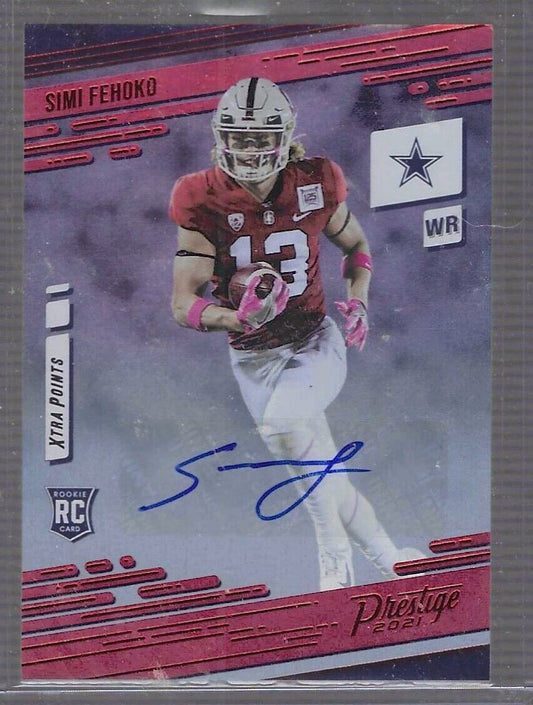 SIMI FEHOKO 2021 PANINI PRESTIGE RED FOIL XTRA POINTS AUTO RC #286
