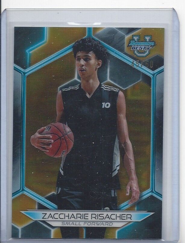 ZACCHARIE RISACHER 2023 BOWMANS BEST GOLD GEOMETRIC REFRACTOR #D 45/50