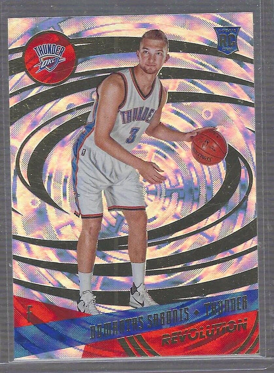 DOMANTAS SABONIS 2016-17 PANINI REVOLUTION FRACTAL ROOKIE RC #139