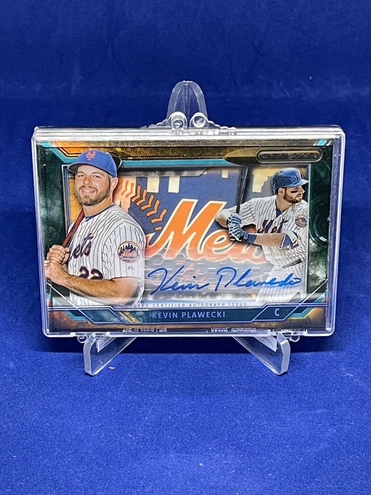 KEVIN PLAWECKI 2015 TOPPS STRATA SIGNATURE SHADOWBOX ON CARD AUTO