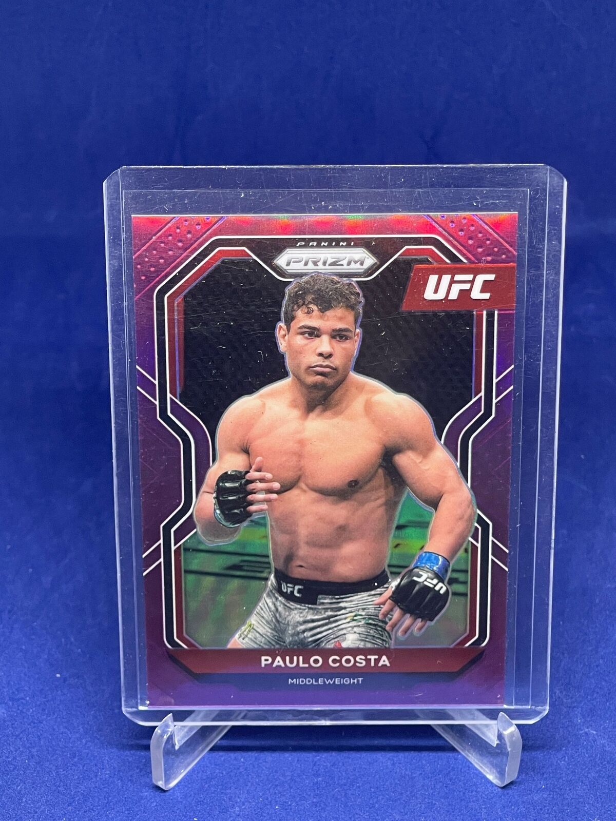 PAULO COSTA 2021 PANINI PRIZM UFC PURPLE PRIZM #D 68/149