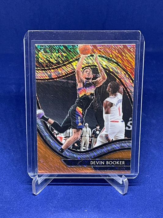DEVIN BOOKER 2020-21 PANINI SELECT COURTSIDE SHIMMER PRIZM #229